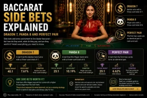 Baccarat Side Bets Explained: Dragon 7, Panda 8 and Perfect Pair